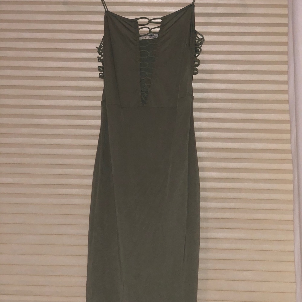 Green mini dress from boutique